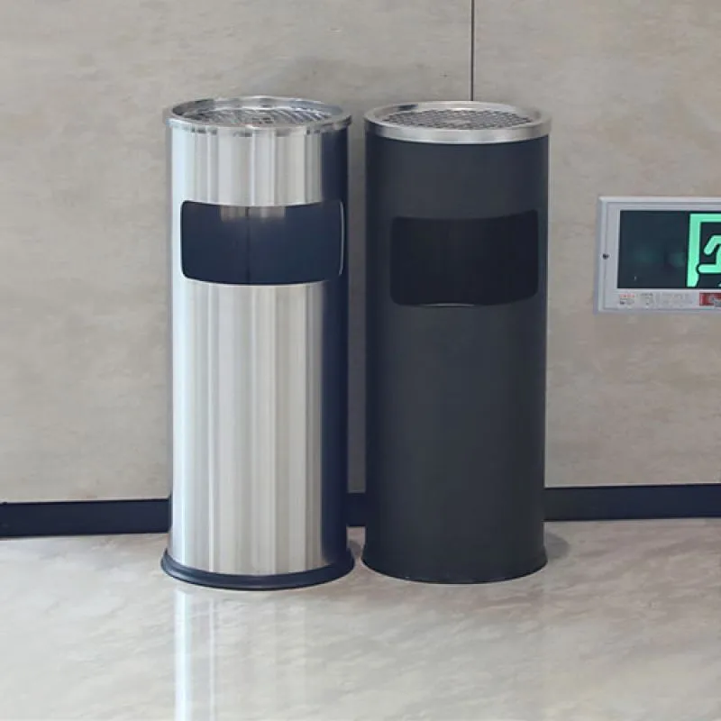 Thùng Rác Inox Gạt Tàn