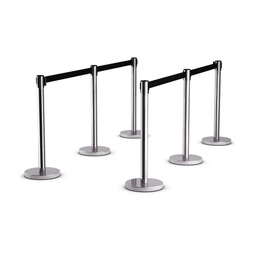 Cột phân làn lối đi inox – Phân luồng hiệu quả, bền đẹp