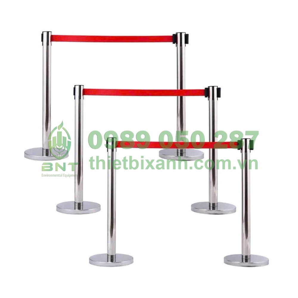 Cột phân làn lối đi inox – Phân luồng hiệu quả, bền đẹp