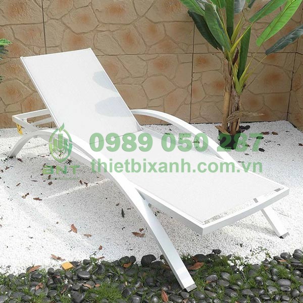Ghế bể bơi khung hợp kim nhôm vải lưới