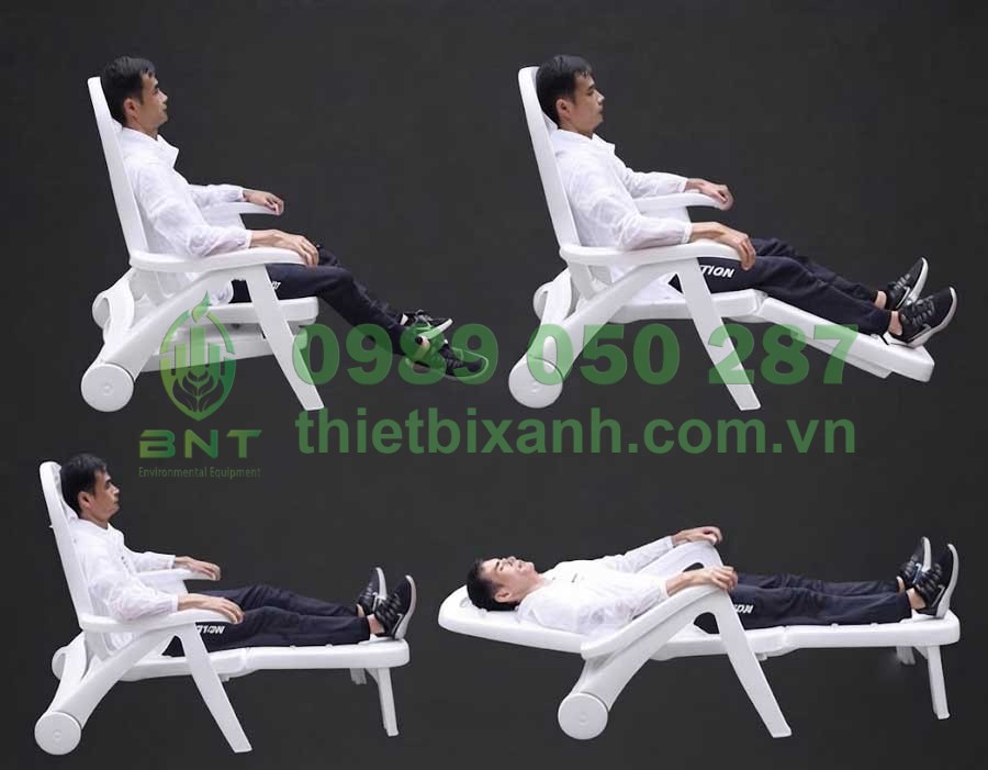 Tựa lưng ghế điều chỉnh linh hoạt nhiều góc độ