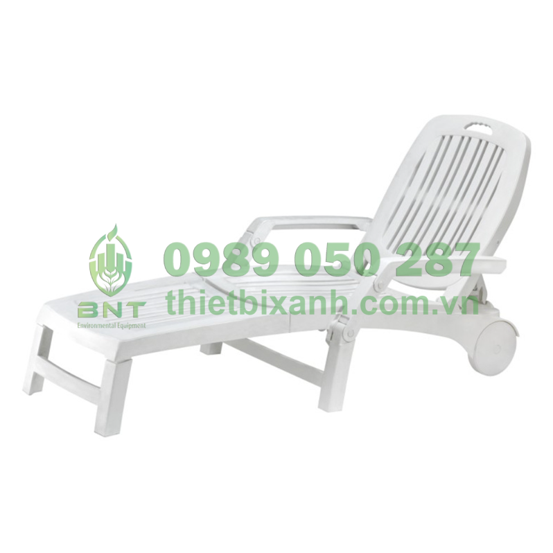 Ghế nhựa hồ bơi có bánh xe di chuyển