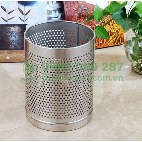 Sọt rác inox văn phòng của Thiết Bị Xanh
