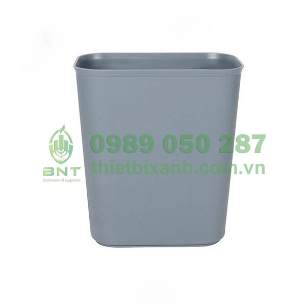 sọt rác nhựa chống cháy màu ghi