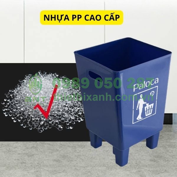 Thùng đựng vải vụn máy may được làm từ nhựa PP bền bỉ, chịu lực tốt