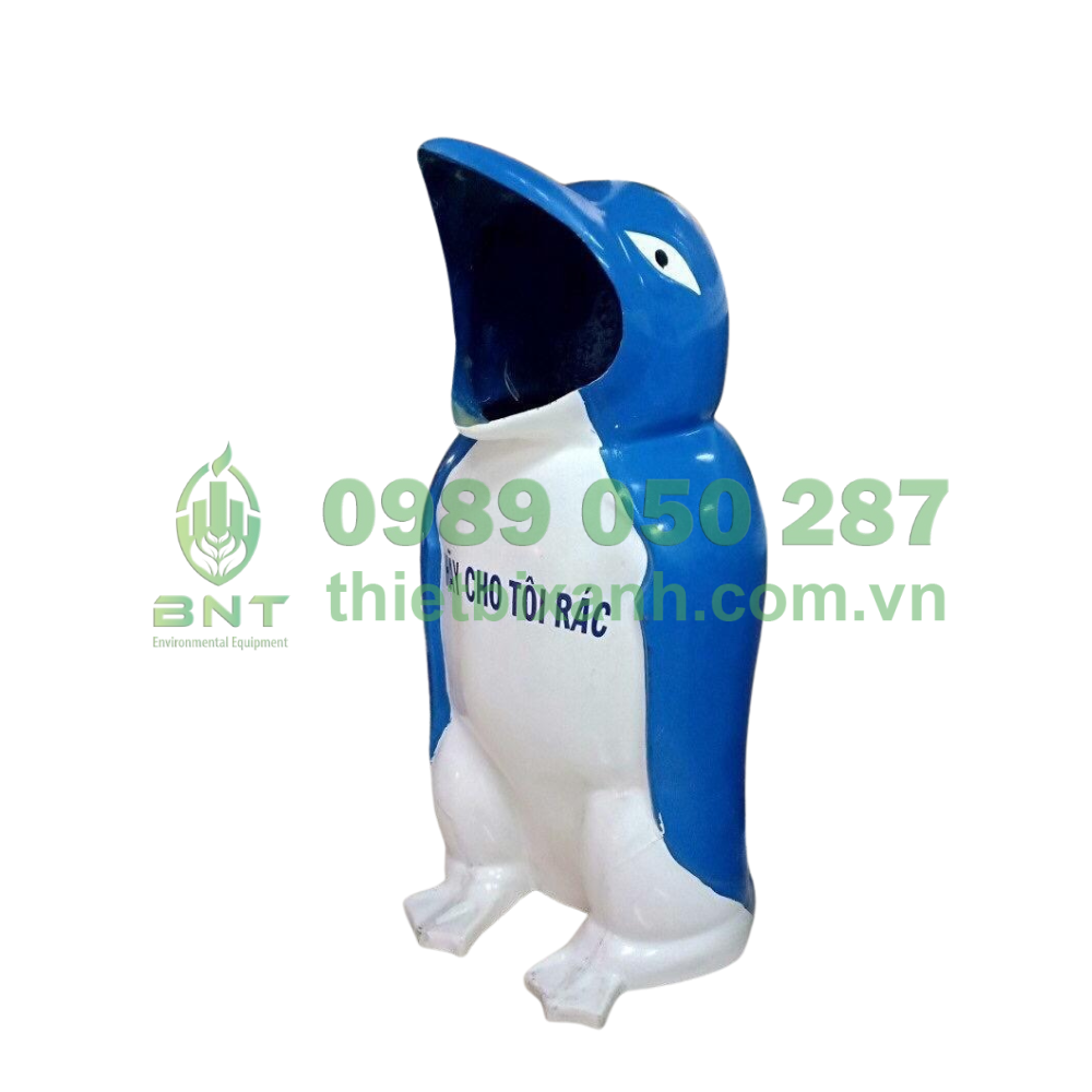 Thùng rác chim cánh cụt – Ngộ nghĩnh, bền đẹp, phù hợp mọi không gian
