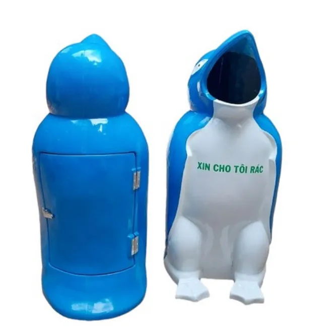 Thùng rác chim cánh cụt – Ngộ nghĩnh, bền đẹp, phù hợp mọi không gian