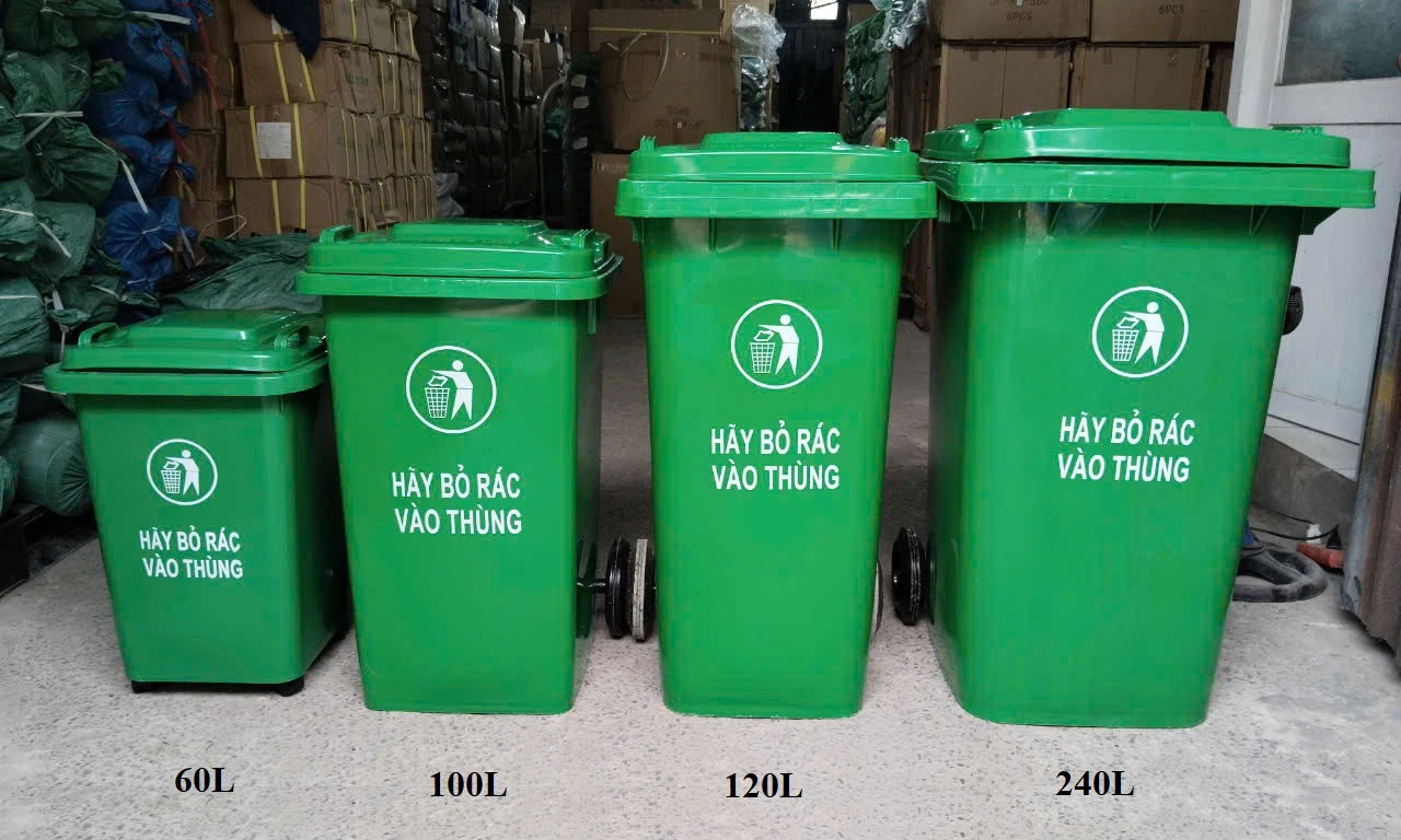 Thùng rác công cộng 120L – Giải pháp tối ưu cho không gian đô thị