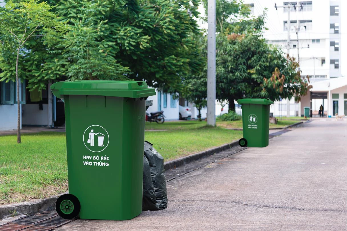 Thùng rác công cộng 120L – Giải pháp tối ưu cho không gian đô thị
