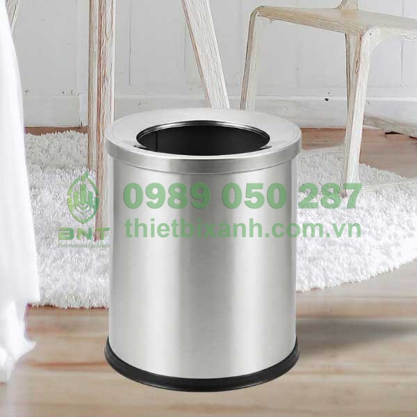 Hình ảnh thùng rác inox không nắp