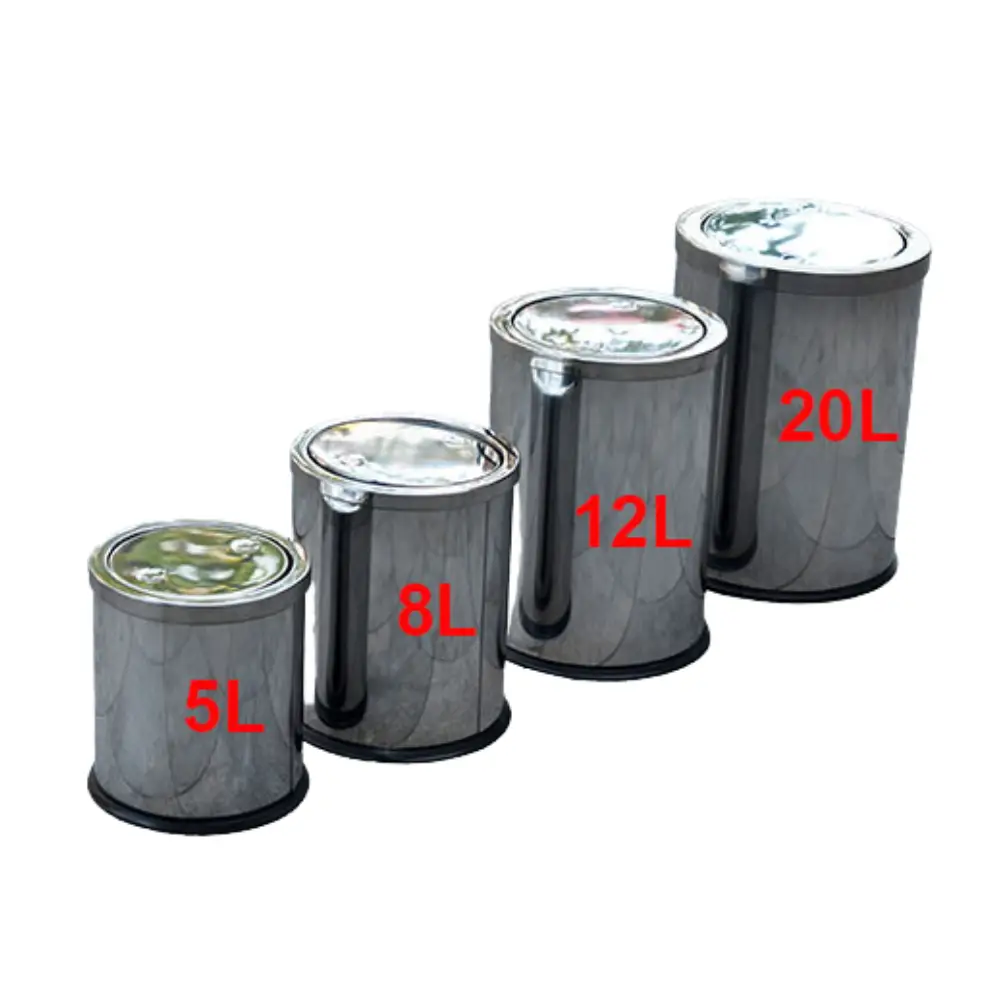 Thùng Rác Inox Nắp Lật – Bền Đẹp, Tiện Dụng, Giữ Không Gian Luôn Sạch Sẽ