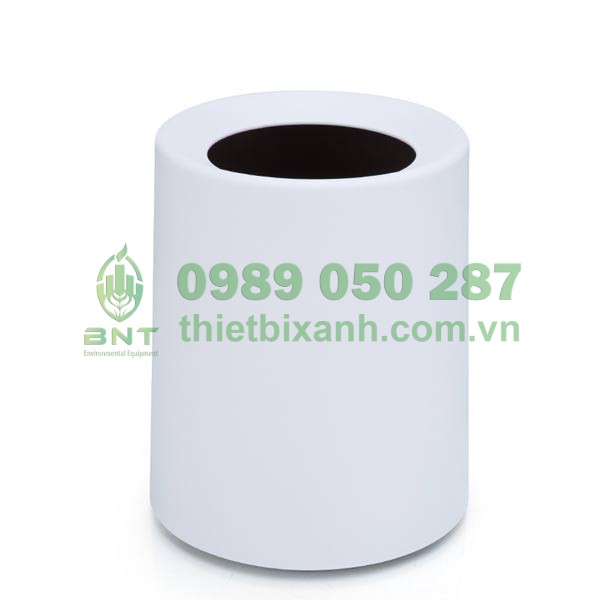 Thùng rác nhựa 2 lớp 12L màu trắng, đen