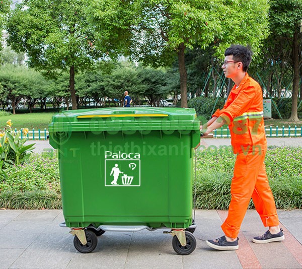 thùng rác nhựa 660l Paloca
