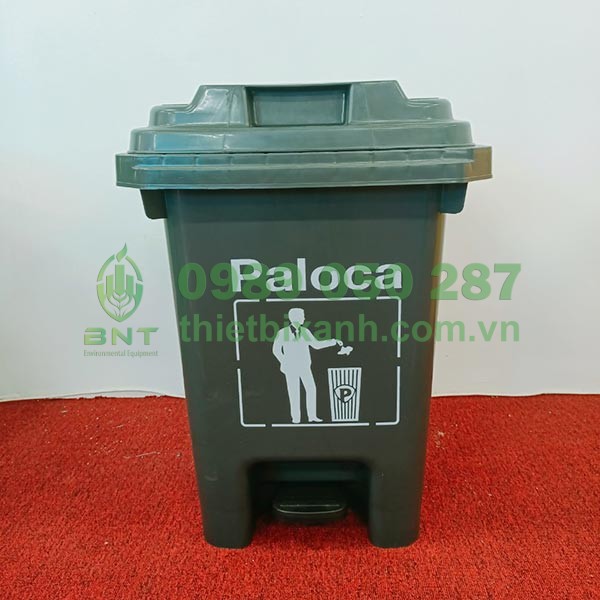 thùng rác nhựa đạp chân 60l