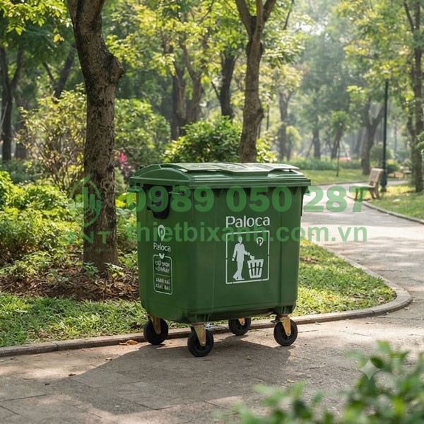 Thùng rác nhựa HDPE 1100L