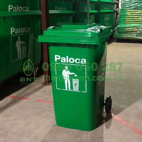 Thùng rác nhựa hdpe 120 lít Paloca