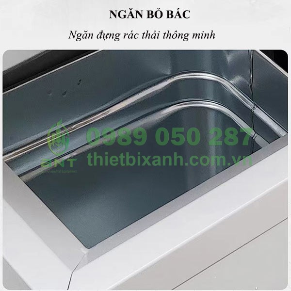 Ngăn bỏ rác không nắp phù hợp sử dụng môi trường công cộng, đồng người qua lại