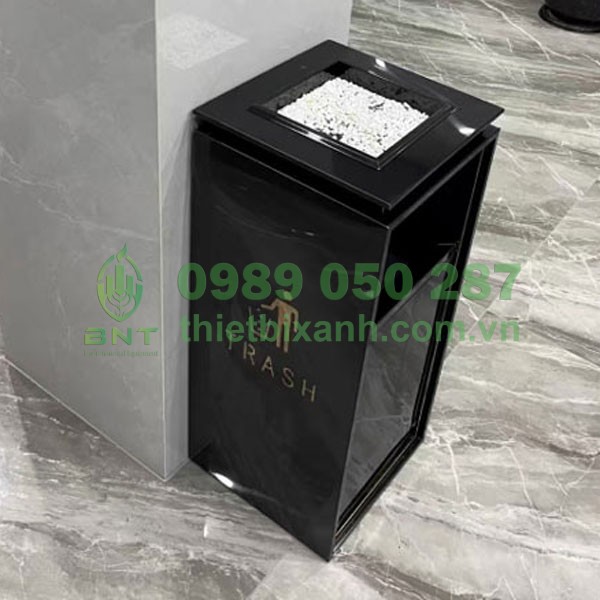 Thùng rác sảnh bằng inox cao cấp
