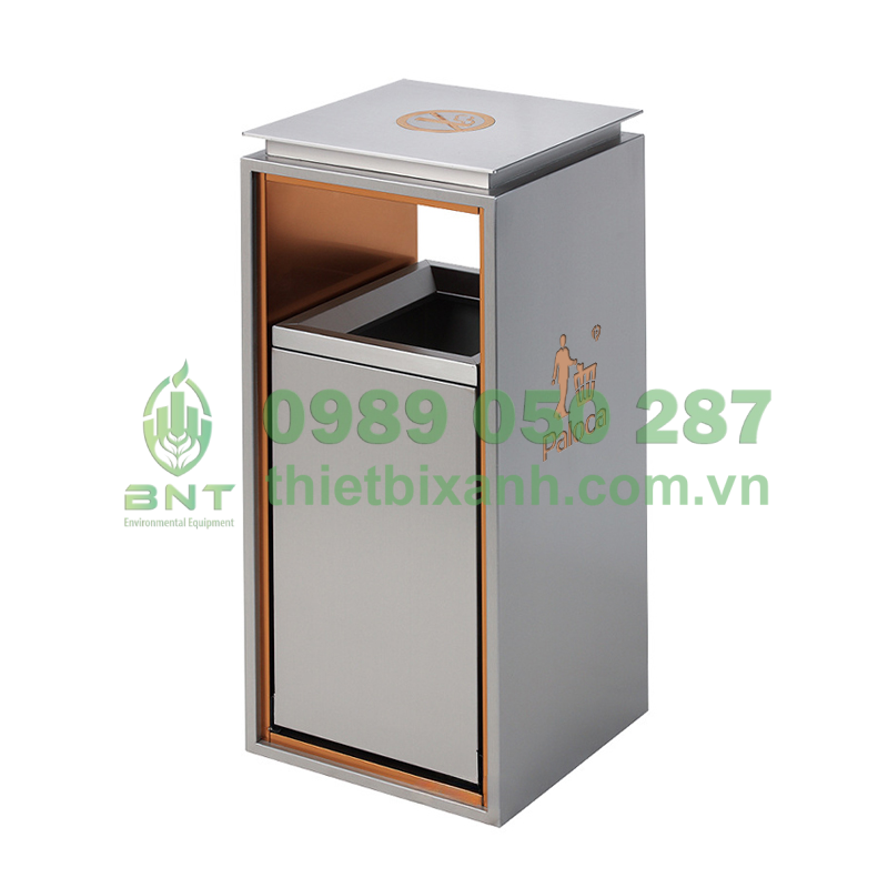thùng rác sảnh bằng inox cao cấp