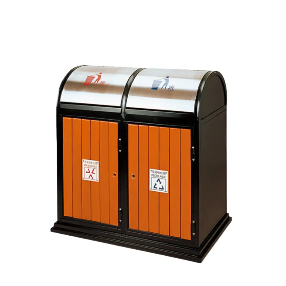 Thùng rác thép sơn tĩnh điện – Bền đẹp, sang trọng, giá tốt