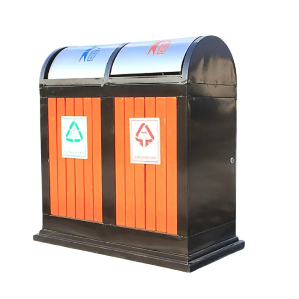 Thùng rác thép sơn tĩnh điện – Bền đẹp, sang trọng, giá tốt