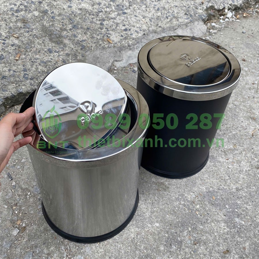 Thùng rác văn phòng nắp lật Paloca
