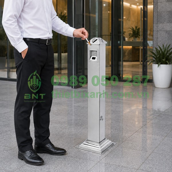 Trụ gạt tàn công cộng ngoài trời