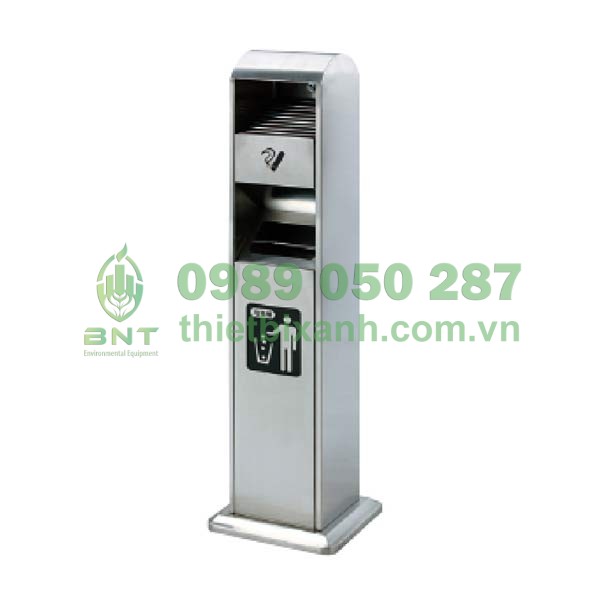 trụ gạt tàn thuốc công cộng bằng inox