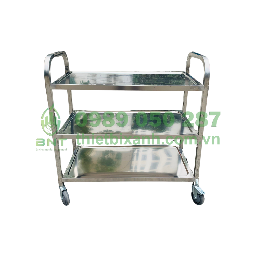 Xe Đẩy Phục Vụ Inox – Giải Pháp Vận Chuyển Tiện Lợi, Bền Bỉ